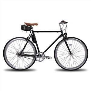 Vintage elektriskais pilsētas velosipēds Elektriskais velosipēds